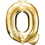 34in Gold Letter Balloon (Q)